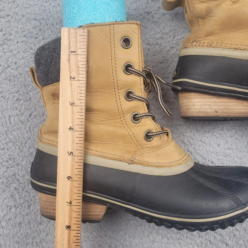 Sorel Women Slimpack II‎ Waterproof Winter Boots Lace Up Size 10.5
